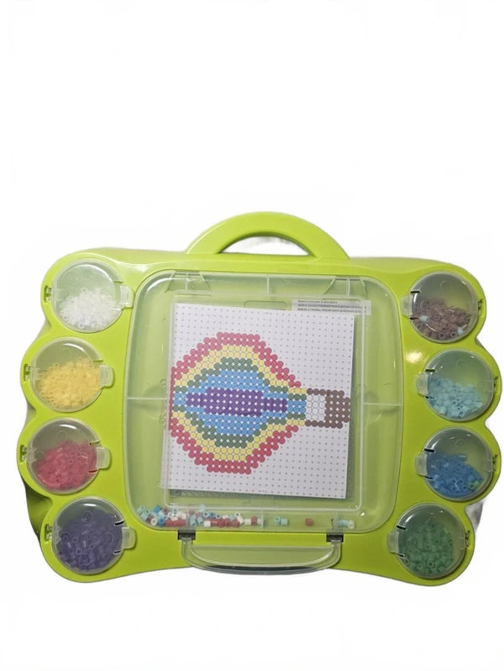 Perler Bead Portable Activity & Storage Case with 8 Color Sorting Compartments